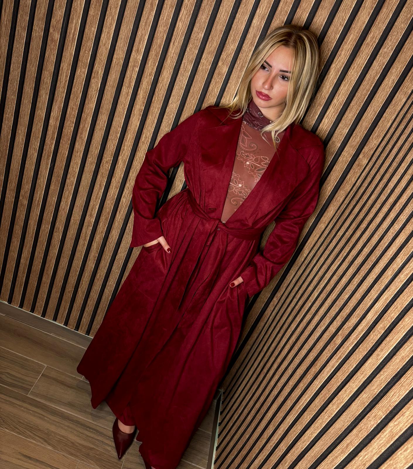 Pantalone bordeaux lumina