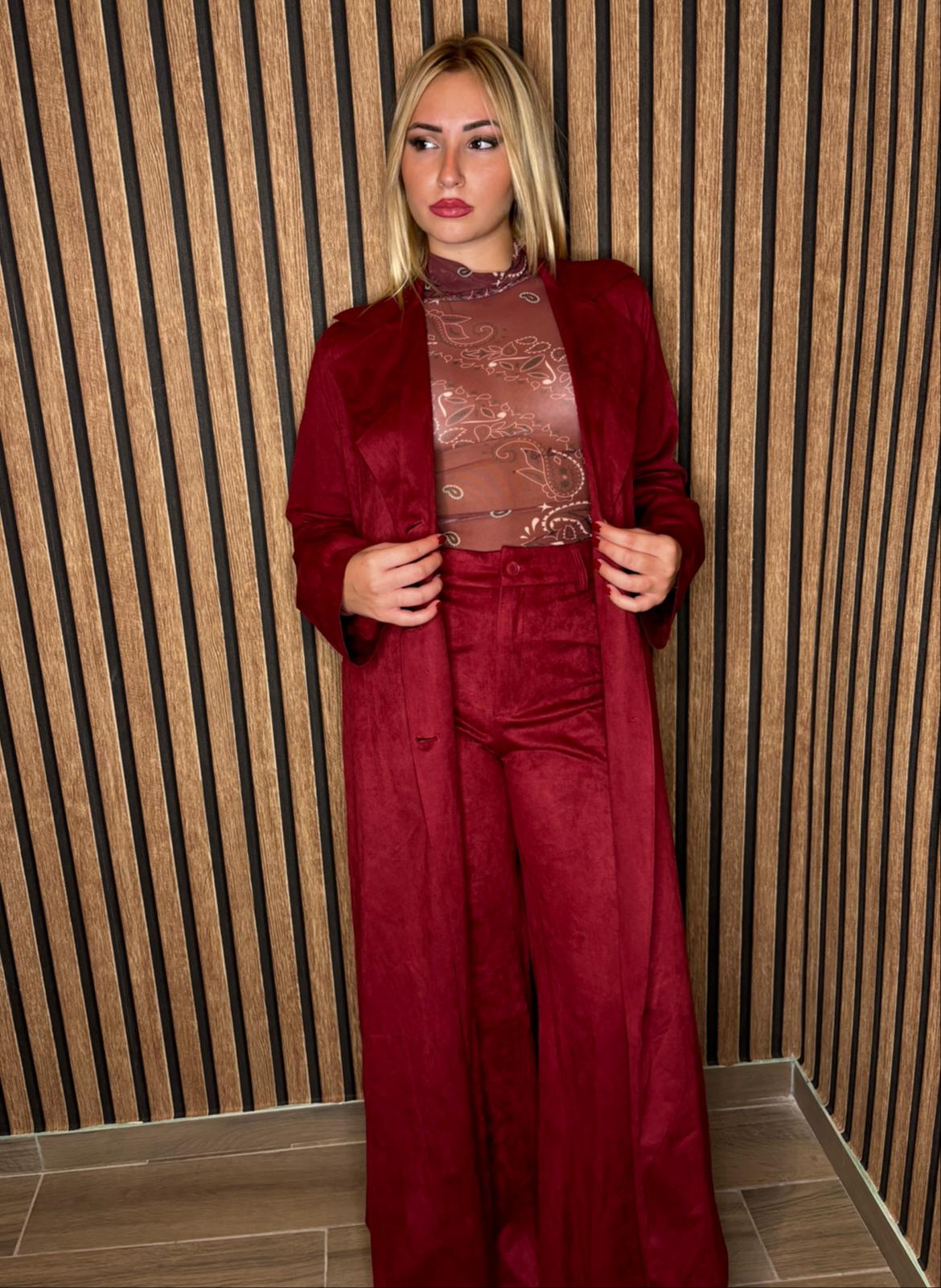 Pantalone bordeaux lumina
